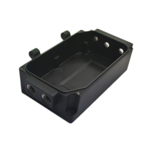 Custom design aluminum die casting box in black